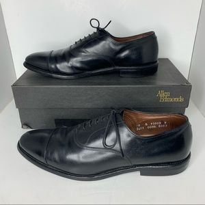Allen Edmonds Park Avenue black oxfords size 10 B